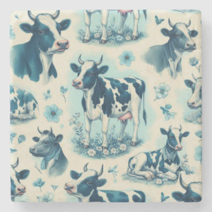 Dessous-de-verre En Pierre Vache de ferme vintage sans joint