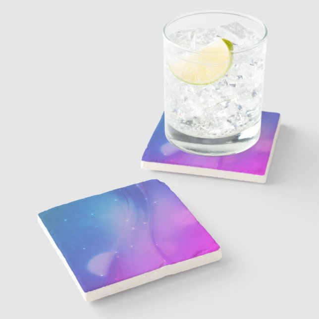 Dessous-de-verre En Pierre Vague Imaginaire (Côté)