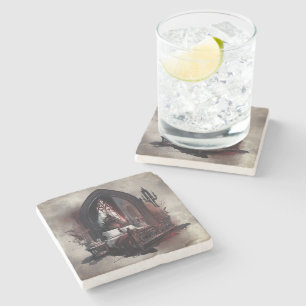 Dessous-de-verre En Pierre Vampy Boudoir   Suite de chambre gothique rouge vi