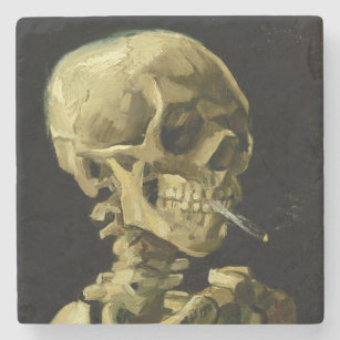 Dessous-de-verre En Pierre Van Gogh Fumer du squelette