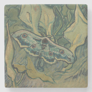 Dessous-de-verre En Pierre Van Gogh Grand Papillon de Nuit Vintage Art de la