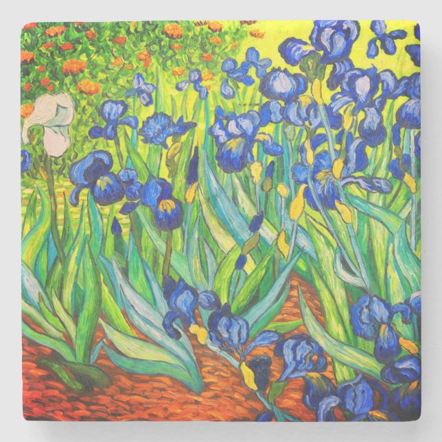 Dessous-de-verre En Pierre Van Gogh Irises (Devant)