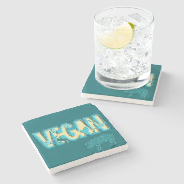 Dessous-de-verre En Pierre Vegan paper (Côté)