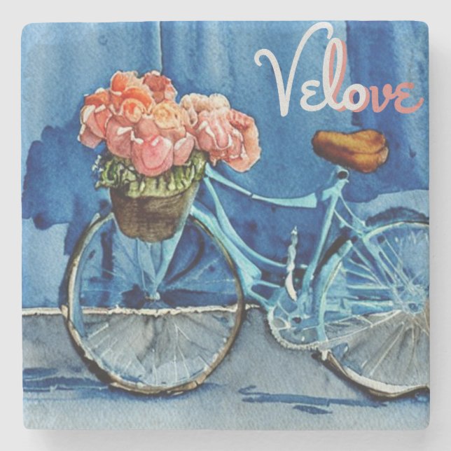Dessous-de-verre En Pierre Velo Love Cycling (Devant)