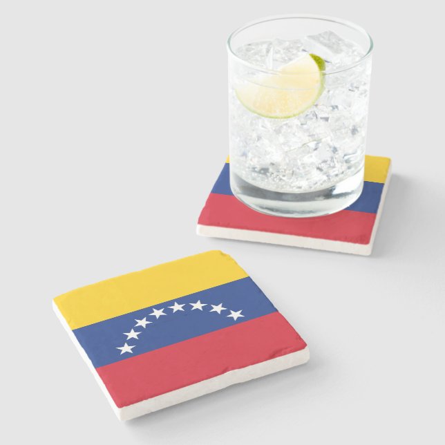 Dessous-de-verre En Pierre Venezuela : drapeau patriotique vénézuélien (Côté)