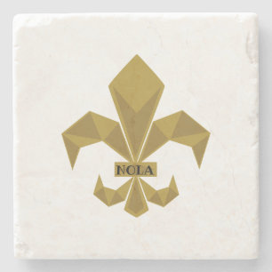 Dessous-de-verre En Pierre Ventilateurs NOLA Tout Occassion Cadeau FLeur-de-L