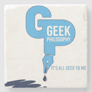 Dessous-de-verre En Pierre Verre à Shot de Philosophie Geek