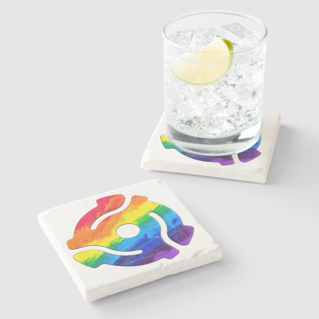 Dessous-de-verre En Pierre Vibran de l'adaptateur d'enregistrement SlipperyJo (Côté)