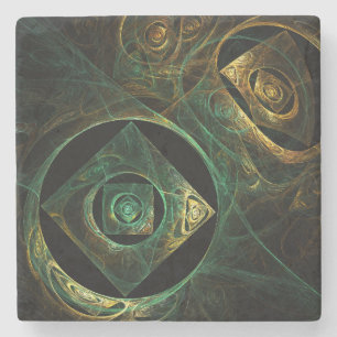 Dessous-de-verre En Pierre Vibrations magiques Art Abstrait