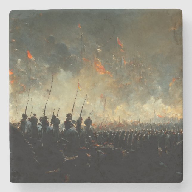 Dessous-de-verre En Pierre Victoire (Devant)