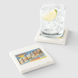 Dessous-de-verre En Pierre Vieux souvenir de Vintage voyage d'El Paso le