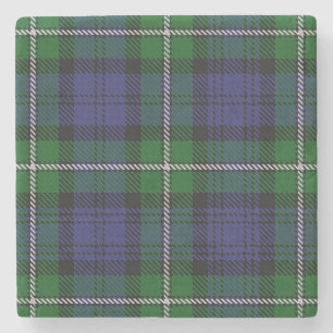 Dessous-de-verre En Pierre Vieux tartan écossais de Forbes de clan de taverne