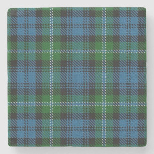 Dessous-de-verre En Pierre Vieux tartan écossais de Lyon de clan de taverne