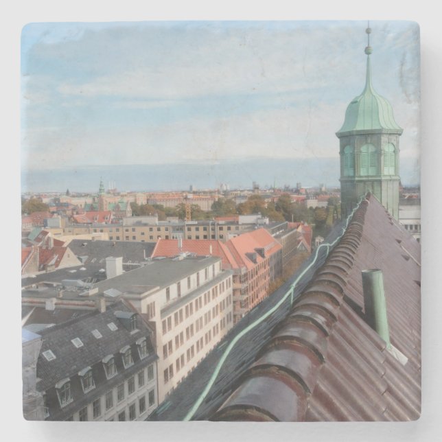 Dessous-de-verre En Pierre Ville de Copenhague (Devant)