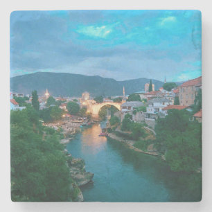 Dessous-de-verre En Pierre Ville de Mostar - Bosnie-Herzégovine