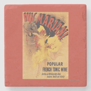 Dessous-de-verre En Pierre Vin de versement de fille de danse de Vin Mariani