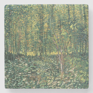 Dessous-de-verre En Pierre Vincent van Gogh Arbres et sous-bois, 1887