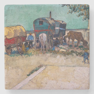 Dessous-de-verre En Pierre Vincent van Gogh - Caravanes, campement de gitans