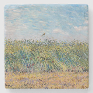 Dessous-de-verre En Pierre Vincent van Gogh - Champ de blé avec une alouette