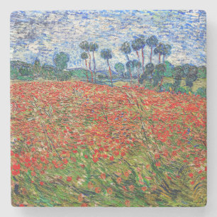 Dessous-de-verre En Pierre Vincent van Gogh - Champ de coquelicots