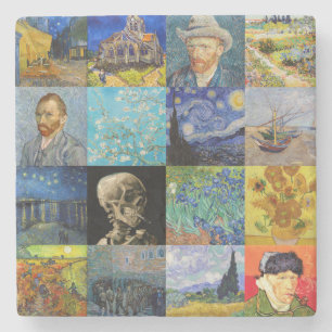 Dessous-de-verre En Pierre Vincent van Gogh - chefs-d'oeuvre Mosaic Patchwork
