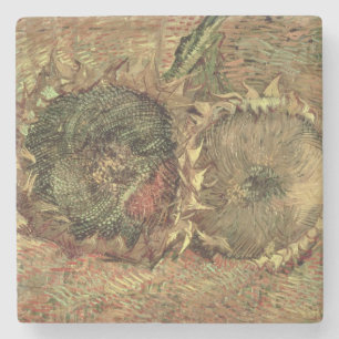 Dessous-de-verre En Pierre Vincent van Gogh deux tournesols coupés, 1887