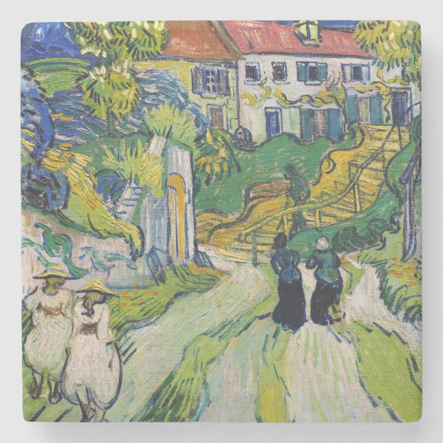 Dessous-de-verre En Pierre Vincent van Gogh - Escalier à Auvers (Devant)