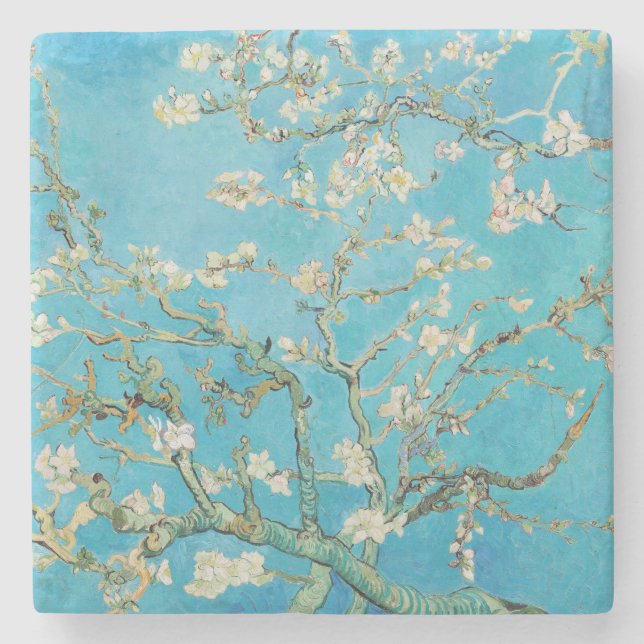 Dessous-de-verre En Pierre Vincent van Gogh - Fleur d'amandes (Devant)