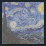 Dessous-de-verre En Pierre Vincent Van Gogh - La nuit étoilée<br><div class="desc">The Starry Night / La nuit etoilee - Vincent Van Gogh en 1889</div>