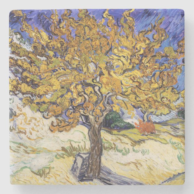 Dessous-de-verre En Pierre Vincent van Gogh - Le Mulberry Tree (Devant)