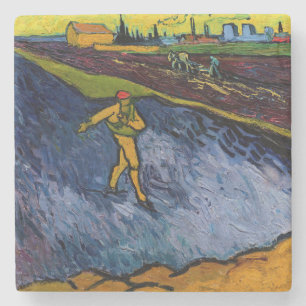 Dessous-de-verre En Pierre Vincent van Gogh - Le Semeur : Banlieue d'Arles