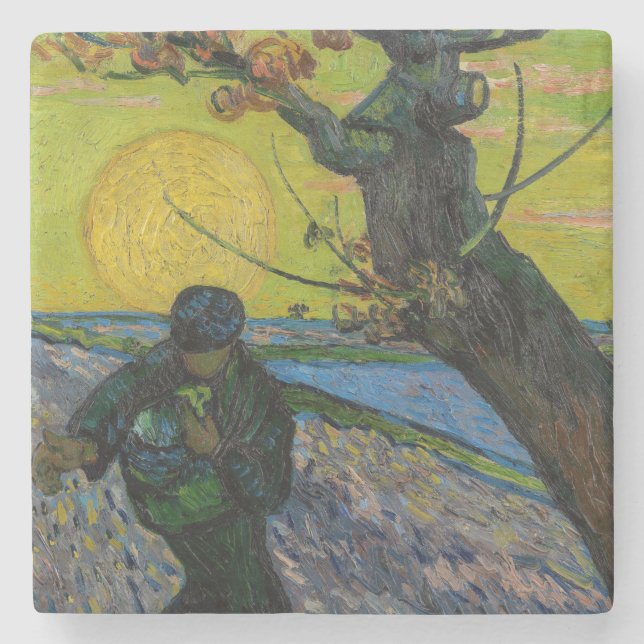 Dessous-de-verre En Pierre Vincent van Gogh - Le Sower (Devant)