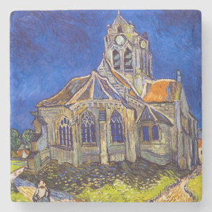 Dessous-de-verre En Pierre Vincent van Gogh - L'église d'Auvers-sur-Oise