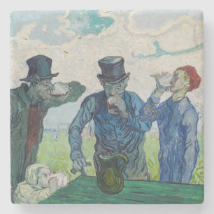 Dessous-de-verre En Pierre Vincent van Gogh - Les Buveurs, d'après Daumier