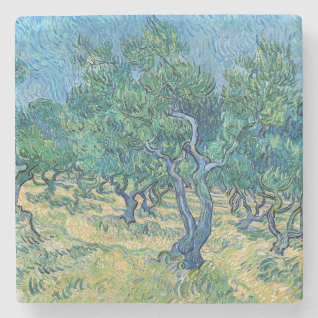 Dessous-de-verre En Pierre Vincent van Gogh - Olive Grove (Devant)