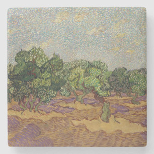 Dessous-de-verre En Pierre Vincent van Gogh - Olive Trees