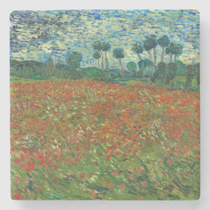 Dessous-de-verre En Pierre Vincent Van Gogh Poppy Field Floral Art Vintage