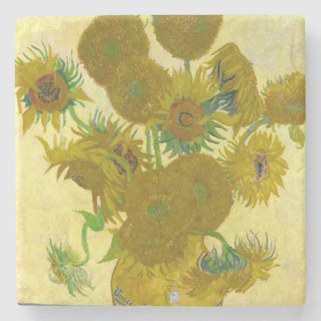 Dessous-de-verre En Pierre Vincent van Gogh Sunflowers (Devant)