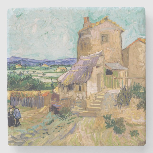 Dessous-de-verre En Pierre Vincent van Gogh - The Old Mill (Devant)