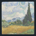 Dessous-de-verre En Pierre Vincent Van Gogh Wheat Field With Cypresses<br><div class="desc">Vincent Van Gogh Champ de blé avec Cyprès Art fin Un champ de roues avec Cyprès (parfois appelé Un Cornfield avec Cyprès) est l'une des trois peintures à l'huile similaires de 1889 par Vincent van Gogh, dans le cadre de sa série de champs de blé. Tous furent exécutés à l'asile...</div>