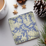 Dessous-de-verre En Pierre Vintage bleu foncé toile de jouy motif<br><div class="desc">Vintage bleu foncé toile de jouy imprimé Dessous de verre en pierre. Ce Dessous de verre en pierre vintage de toile de jouy s'inspire des magnifiques décors de paysages romantiques français. Ces tirages de Toile sophistiqués sont une rage permanente en ce moment, de beaux designs qui apportent la beauté naturelle...</div>