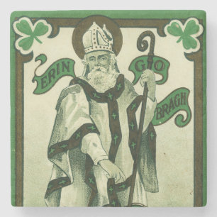 Dessous-de-verre En Pierre Vintage - Erin Go Bragh - Vœux de la Saint-Patrick