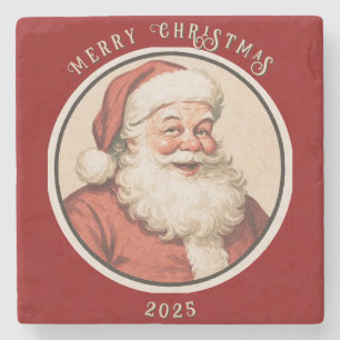 Dessous-de-verre En Pierre Vintage Retro Père Noël