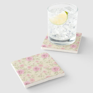 Dessous-de-verre En Pierre Vintage Rose rose rose floral
