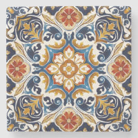 Vintage Talavera Azulejo tuiles bleues mariage fav