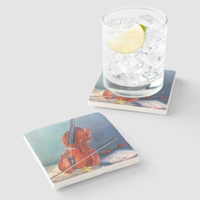 Dessous-de-verre En Pierre Violín (Côté)