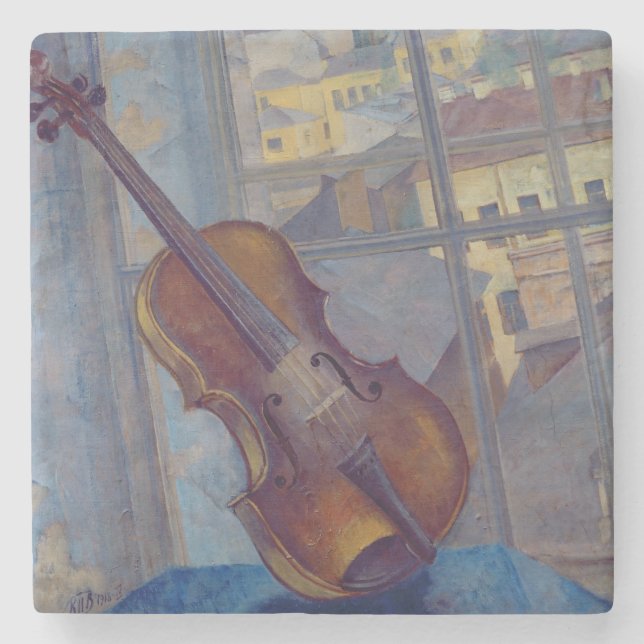 Dessous-de-verre En Pierre Violin, 1918 (Devant)