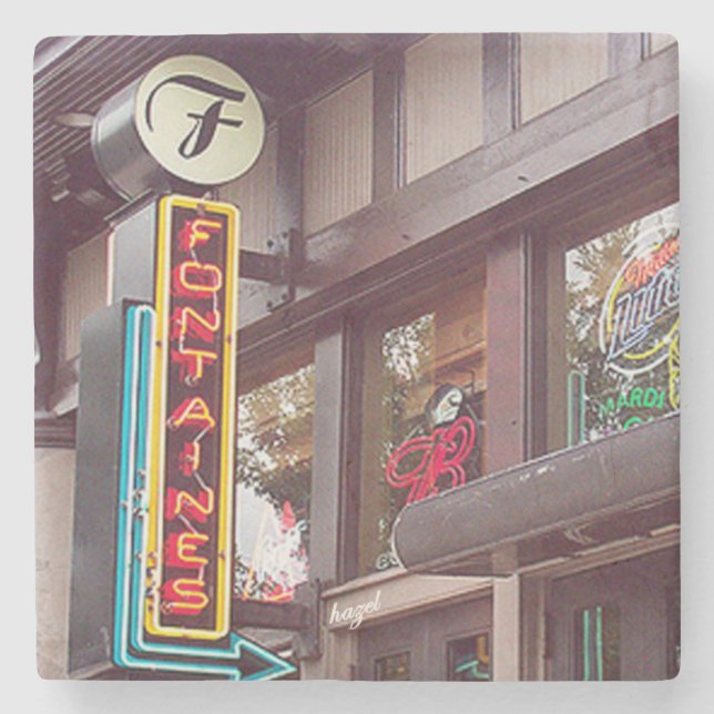 Dessous-de-verre En Pierre Virginia Highland de Fontaine, Fontaine's (Devant)