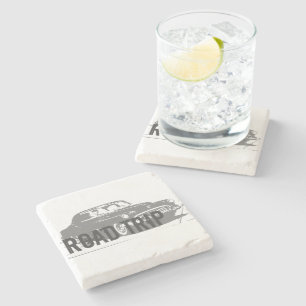 Dessous-de-verre En Pierre Voiture Vintage Voyage