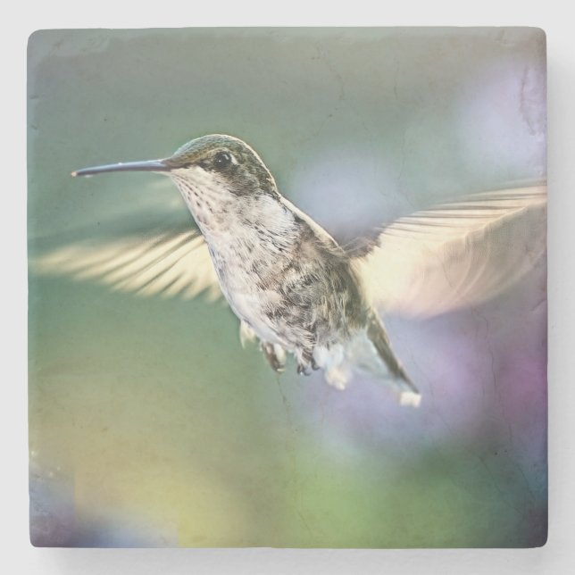 Dessous-de-verre En Pierre Vol de colibri (Devant)